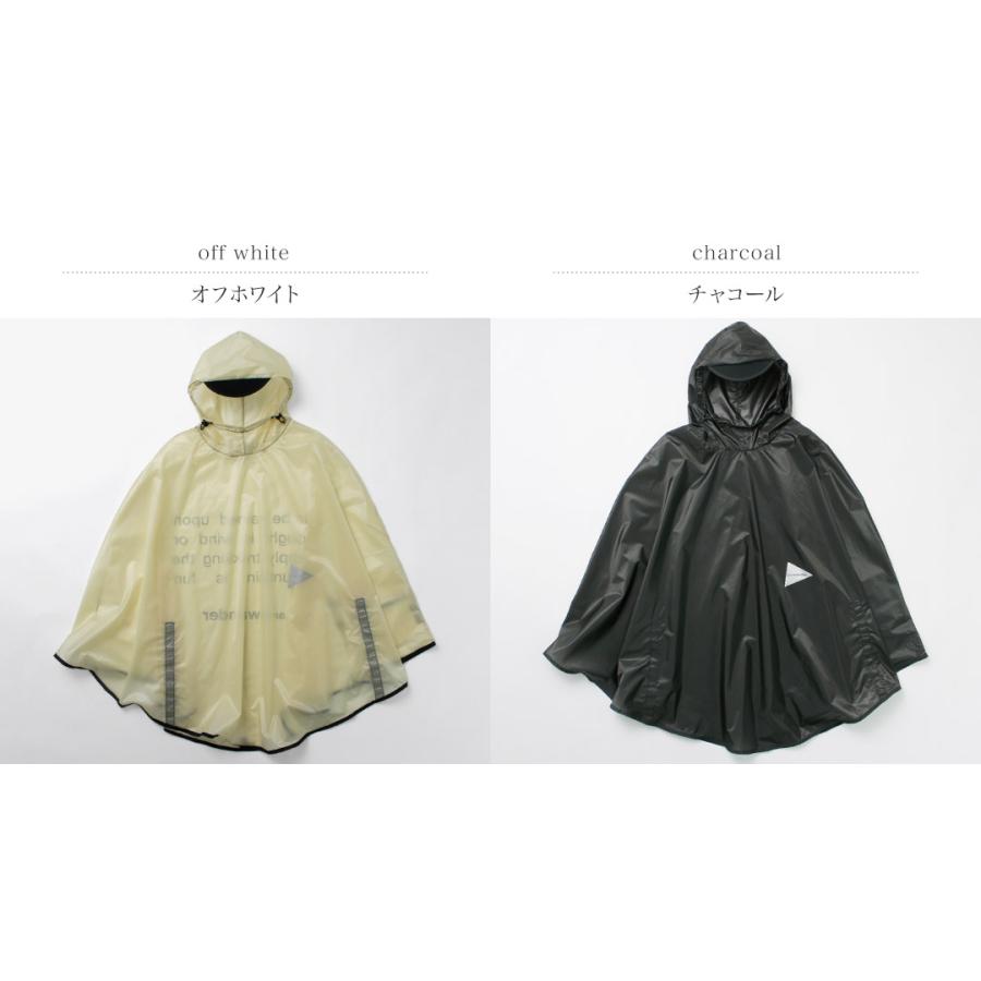 AND WANDER（アンドワンダー） シル ポンチョ / レインコート レインウェア 自転車 雨合羽 アウトドア フェス レジャー | and wander | 03
