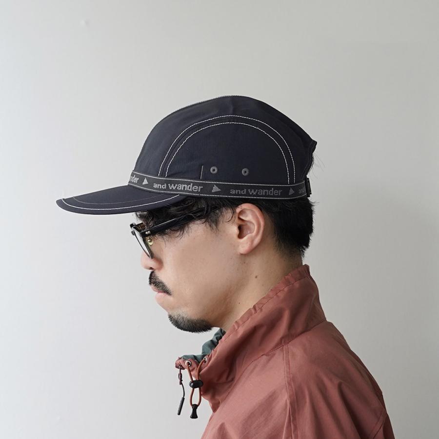 AND WANDER（アンドワンダー） ジャガード テープ キャップ 帽子 / メンズ 撥水 COOLMAX | and wander | 08