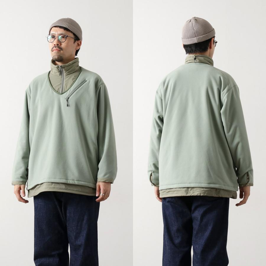JUGEM（ジュゲム） ナイロンフリースコンビ アノラック / メンズ POLARTEC 保温 軽量 アウトドア NYLON FLEECE COMBI ANORAK | JUGEM | 13