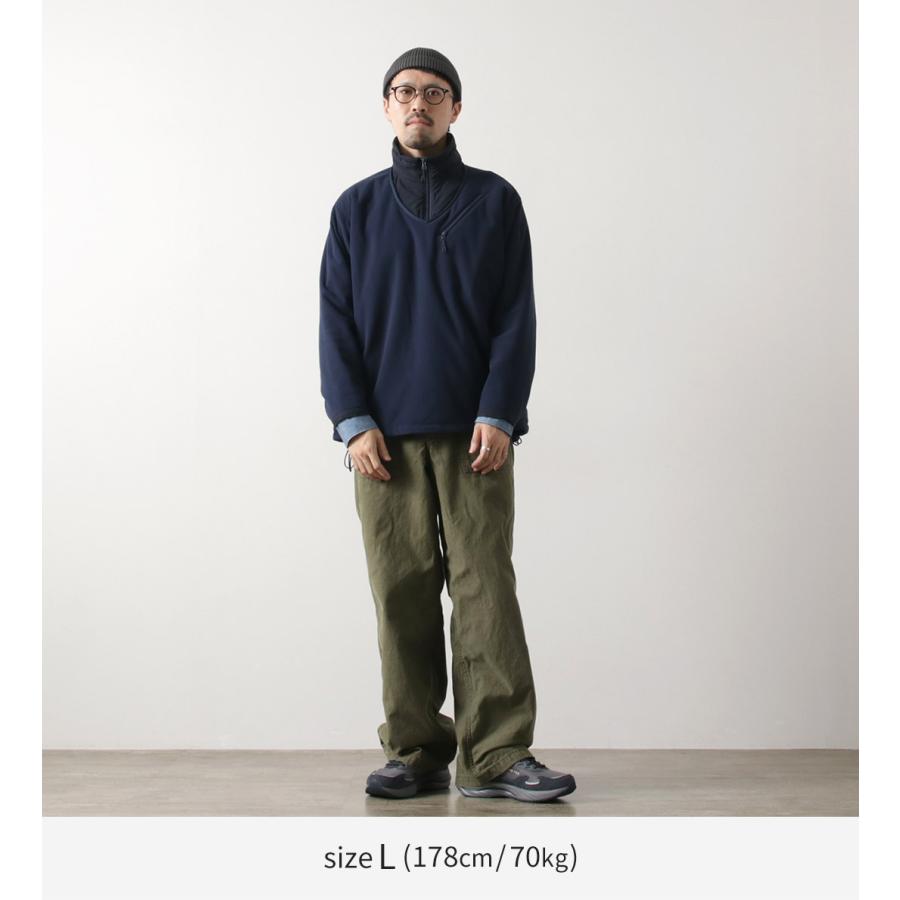 JUGEM（ジュゲム） ナイロンフリースコンビ アノラック / メンズ POLARTEC 保温 軽量 アウトドア NYLON FLEECE COMBI ANORAK | JUGEM | 06