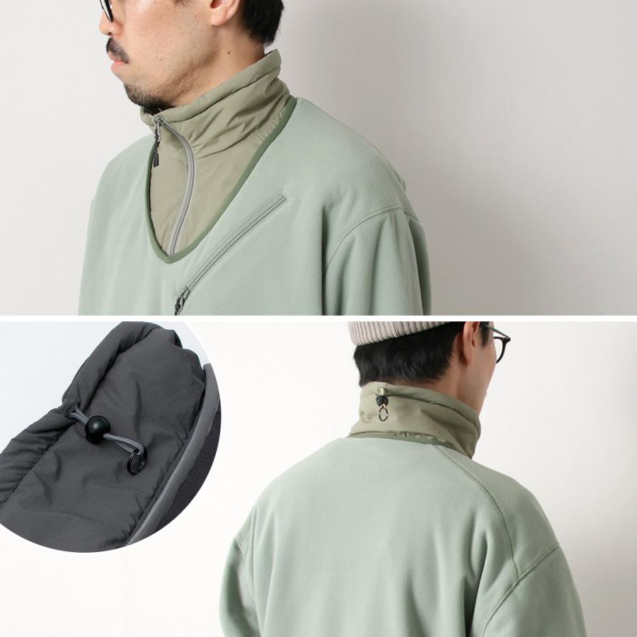 JUGEM（ジュゲム） ナイロンフリースコンビ アノラック / メンズ POLARTEC 保温 軽量 アウトドア NYLON FLEECE COMBI ANORAK | JUGEM | 09