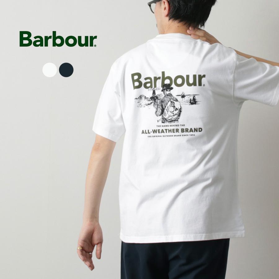 BARBOUR（バブアー） アウトドアグラフィック オーバーサイズ Tシャツ / メンズ 半袖 綿 コットン | Barbour