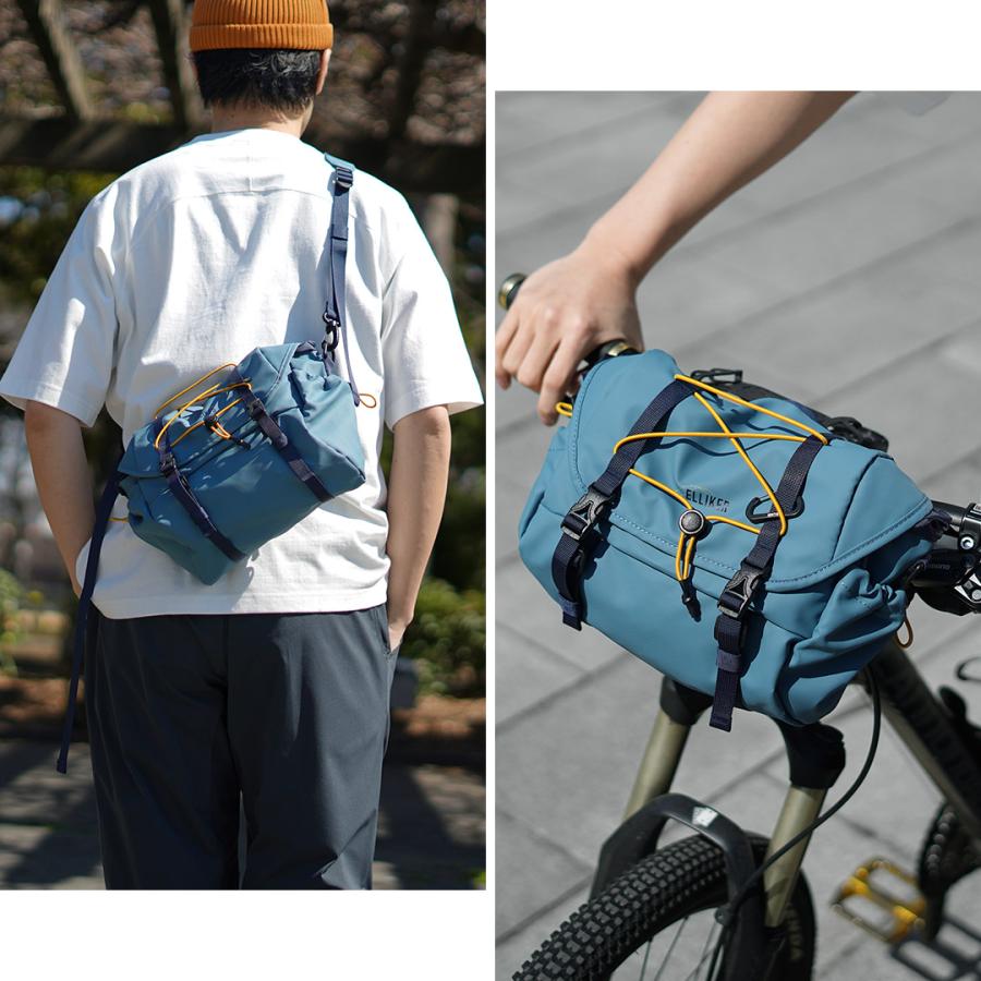 ELLIKER（エリカー） オーケン ハンドルバー クロス ボディバッグ 6L フロントバッグ / メンズ レディース 自転車 ベルクロ固定 | ELLIKER | 06