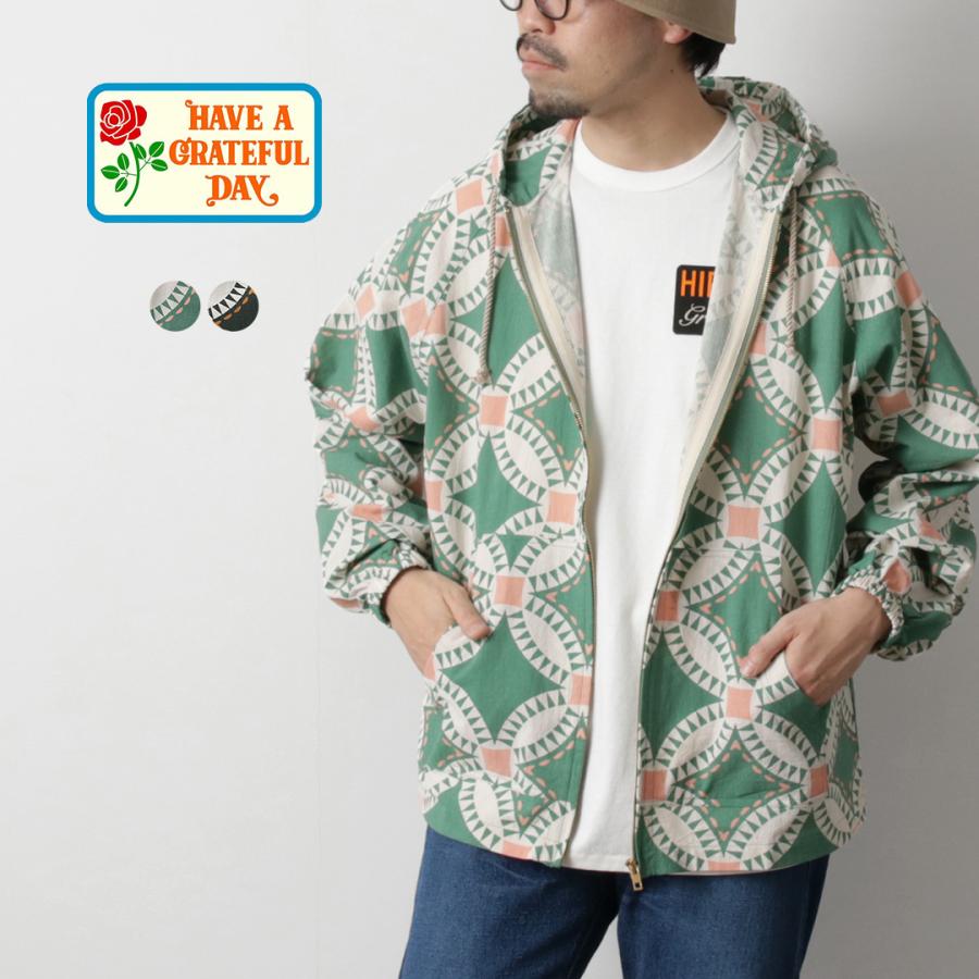 HAVE A GRATEFUL DAY（ハブアグレイトフルデイ） ビーチ フーディー ヴィンテージ キルトプリント / メンズ レディース | HAVE A GOOD DAY