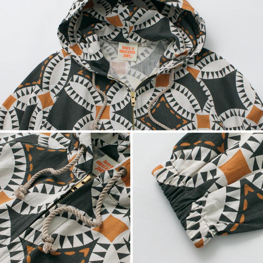 HAVE A GRATEFUL DAY（ハブアグレイトフルデイ） ビーチ フーディー ヴィンテージ キルトプリント / メンズ レディース | HAVE A GOOD DAY | 17