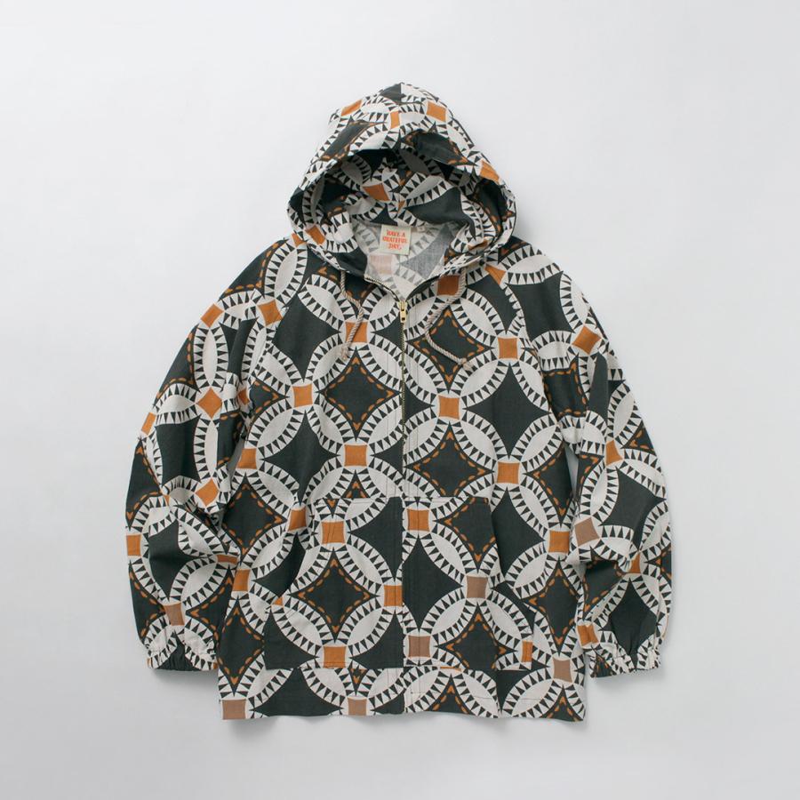 HAVE A GRATEFUL DAY（ハブアグレイトフルデイ） ビーチ フーディー ヴィンテージ キルトプリント / メンズ レディース | HAVE A GOOD DAY | 04