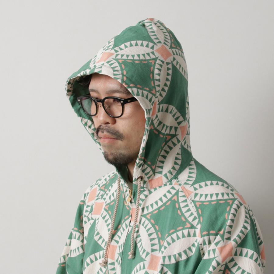 HAVE A GRATEFUL DAY（ハブアグレイトフルデイ） ビーチ フーディー ヴィンテージ キルトプリント / メンズ レディース | HAVE A GOOD DAY | 09