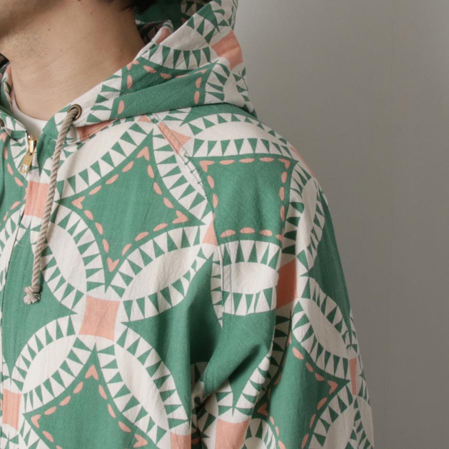 HAVE A GRATEFUL DAY（ハブアグレイトフルデイ） ビーチ フーディー ヴィンテージ キルトプリント / メンズ レディース | HAVE A GOOD DAY | 10