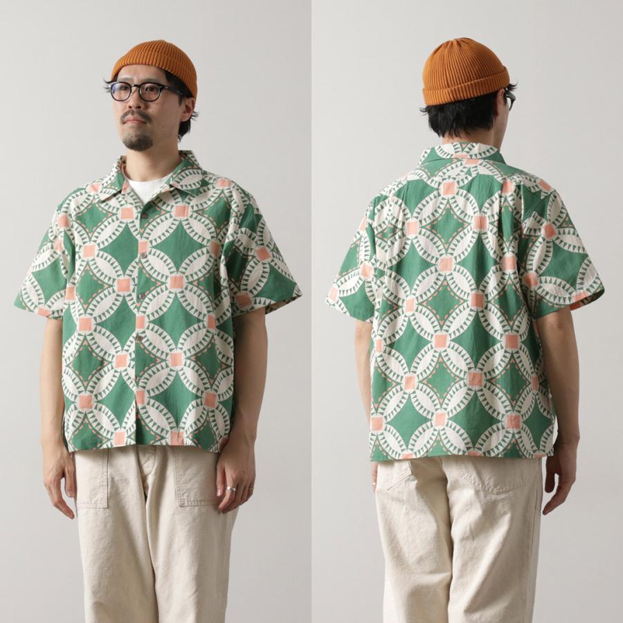 HAVE A GRATEFUL DAY（ハブアグレイトフルデイ） オープンカラー S/S シャツ ヴィンテージ キルトプリント / メンズ レディース | HAVE A GOOD DAY | 13