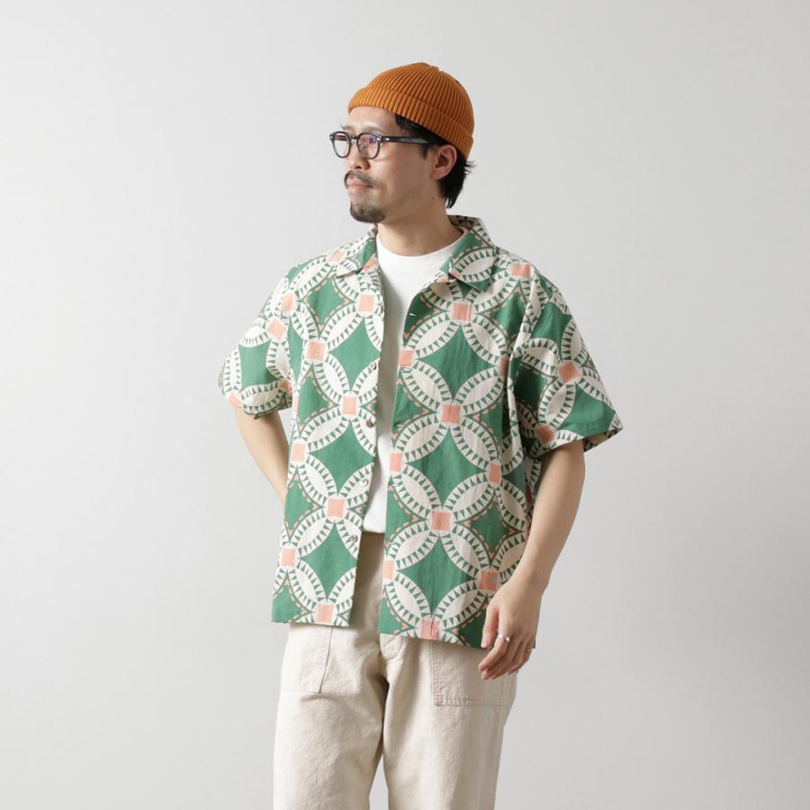 HAVE A GRATEFUL DAY（ハブアグレイトフルデイ） オープンカラー S/S シャツ ヴィンテージ キルトプリント / メンズ レディース | HAVE A GOOD DAY | 16