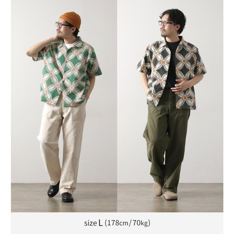 HAVE A GRATEFUL DAY（ハブアグレイトフルデイ） オープンカラー S/S シャツ ヴィンテージ キルトプリント / メンズ レディース | HAVE A GOOD DAY | 05