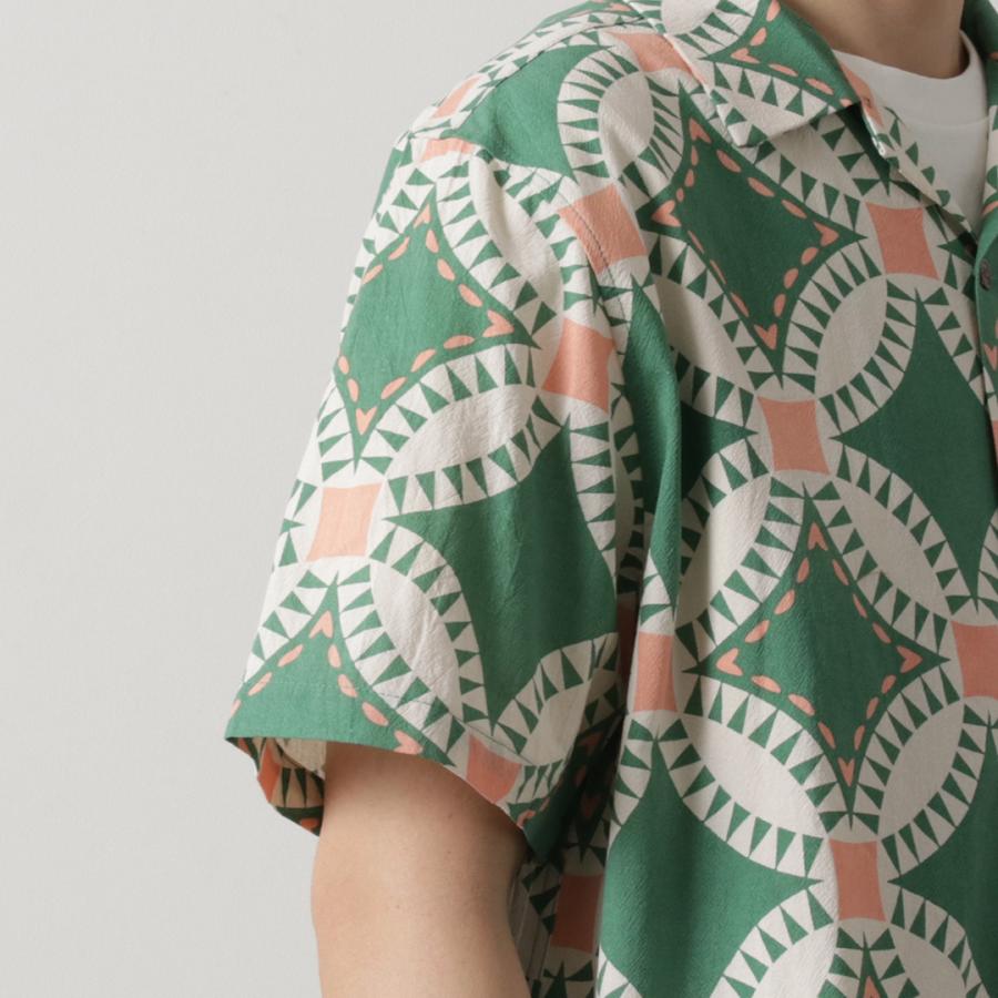 HAVE A GRATEFUL DAY（ハブアグレイトフルデイ） オープンカラー S/S シャツ ヴィンテージ キルトプリント / メンズ レディース | HAVE A GOOD DAY | 10