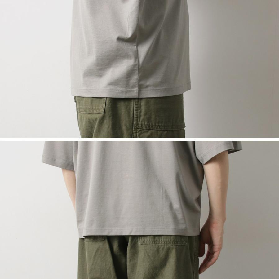 HANDVAERK（ハンドバーク） ショートスリーブ テーパード ビッグTシャツ / メンズ 半袖 コットン 綿 無地 ワイド | handvaerk | 13