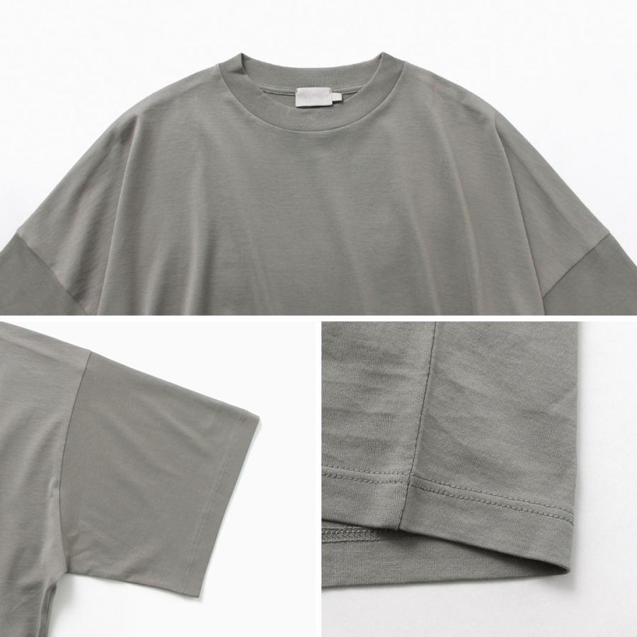 HANDVAERK（ハンドバーク） ショートスリーブ テーパード ビッグTシャツ / メンズ 半袖 コットン 綿 無地 ワイド | handvaerk | 17