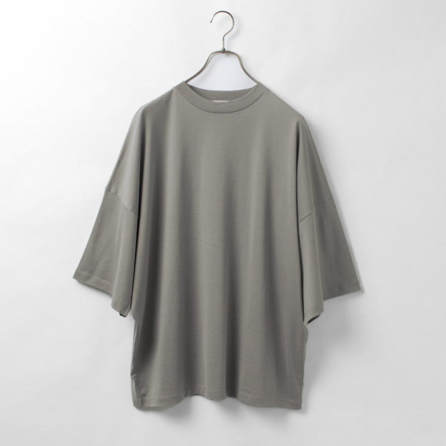 HANDVAERK（ハンドバーク） ショートスリーブ テーパード ビッグTシャツ / メンズ 半袖 コットン 綿 無地 ワイド | handvaerk | 05