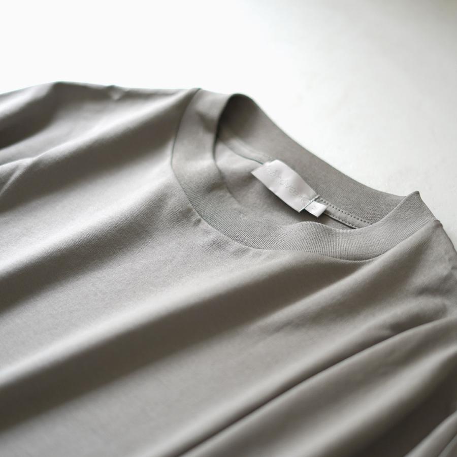 HANDVAERK（ハンドバーク） ショートスリーブ テーパード ビッグTシャツ / メンズ 半袖 コットン 綿 無地 ワイド | handvaerk | 10