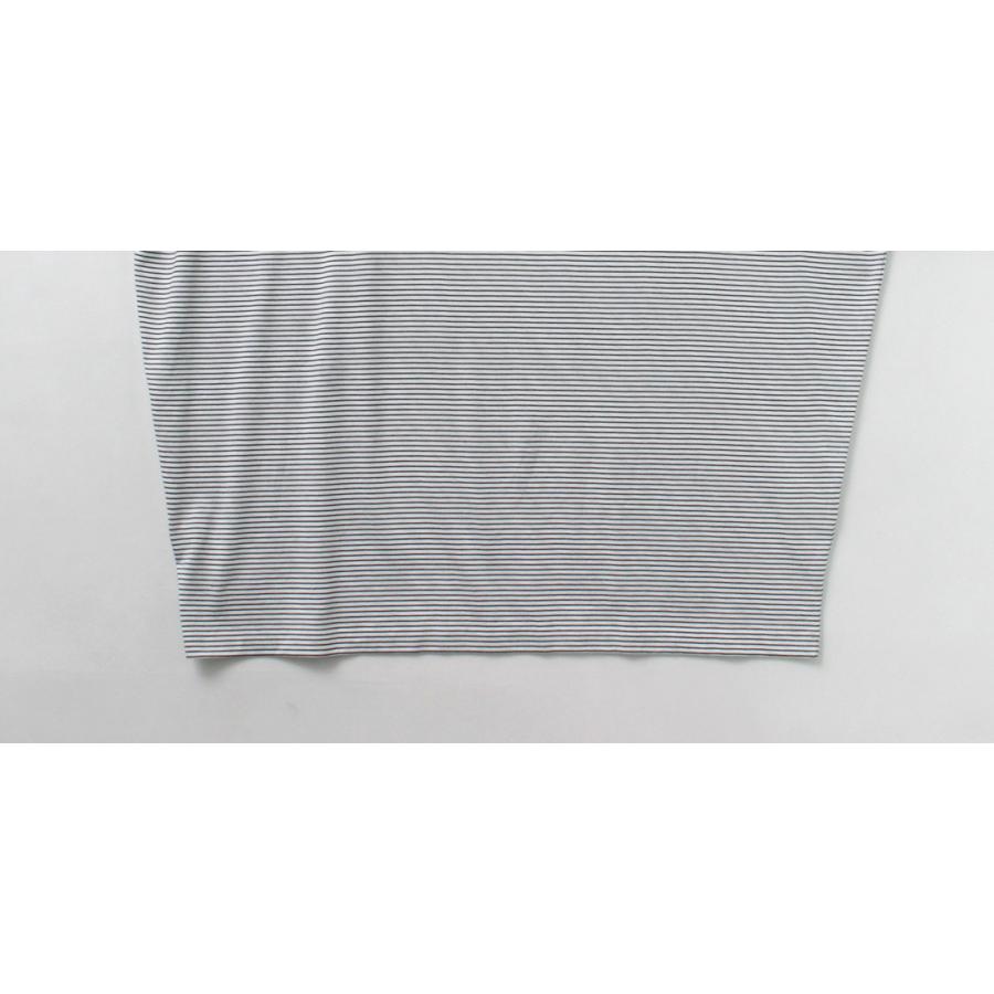 HANDVAERK（ハンドバーク） ショートスリーブ テーパード ビッグTシャツ ボーダー / メンズ 半袖 コットン 綿 ワイド | handvaerk | 16