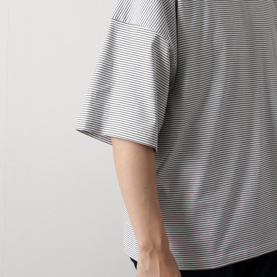 HANDVAERK（ハンドバーク） ショートスリーブ テーパード ビッグTシャツ ボーダー / メンズ 半袖 コットン 綿 ワイド | handvaerk | 11