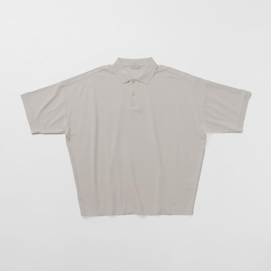 HANDVAERK（ハンドバーク） 鹿の子 ショートスリーブ テーパード ビッグポロシャツ / メンズ 半袖 ピマ ピケコットン 綿 無地 ワイド | handvaerk | 13