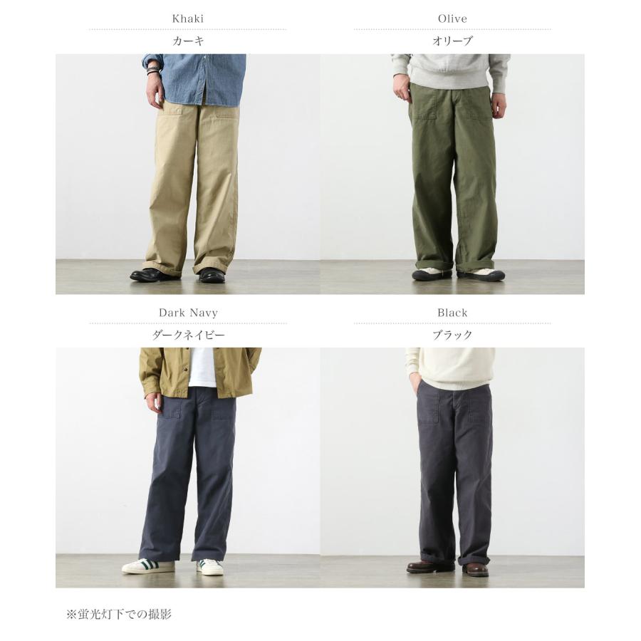 Blue refabric（ブルーリファブリック） ワイドベイカーパンツ 硫化染めバックサテン 日本製 / メンズ ベーカーパンツ | JAPAN BLUE JEANS | 05