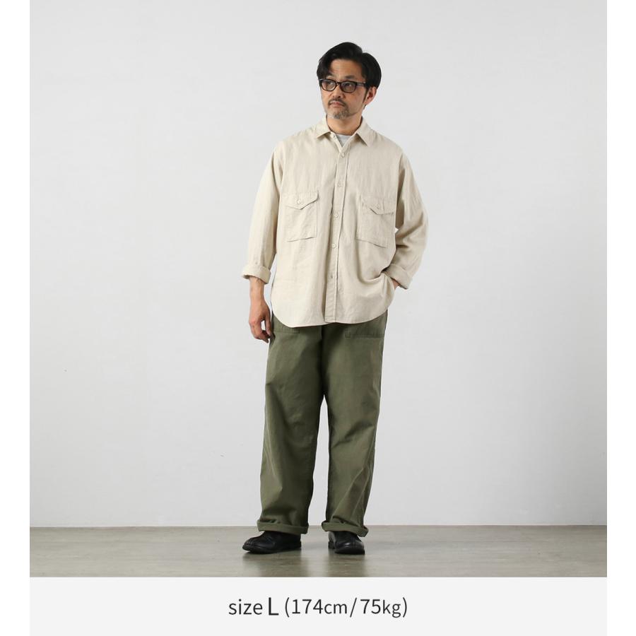 Blue refabric（ブルーリファブリック） ワイドベイカーパンツ 硫化染めバックサテン 日本製 / メンズ ベーカーパンツ | JAPAN BLUE JEANS | 09