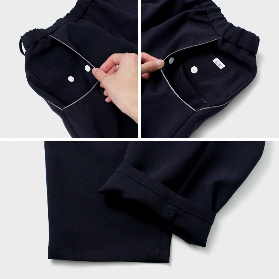 F/CE（エフシーイー） パイピング バルーントラウザー / ウエストゴム 総ゴム メンズ イージーパンツ ストレッチ 9分丈 | FUJITO | 16