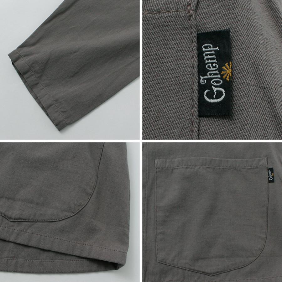 GOHEMP（ゴーヘンプ） 別注 ゴクウ ワイド ロングスリーブシャツ / メンズ 長袖 ヘンプコットン 吸湿速乾 ライトアウター | GOHEMP | 15