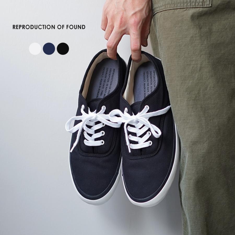 REPRODUCTION OF FOUND（リプロダクション オブ ファウンド） USネイビー ミリタリートレーナー コットンツイル スニーカー / メンズ レディース | REPRODUCTION OF FOUND