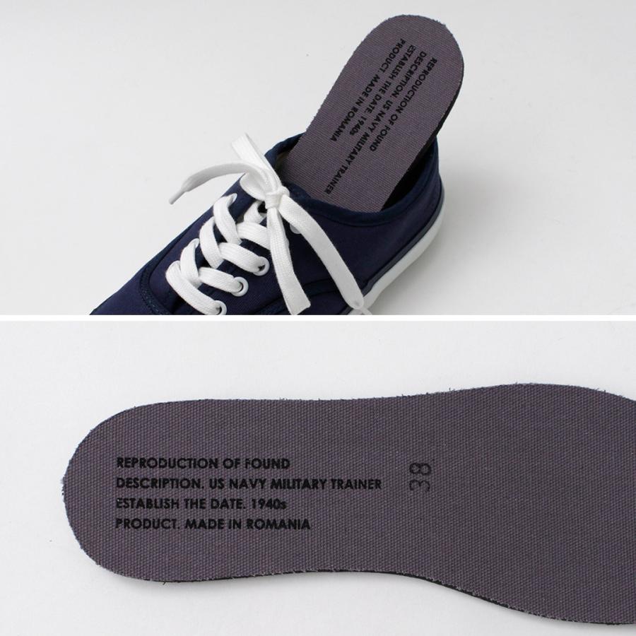 REPRODUCTION OF FOUND（リプロダクション オブ ファウンド） USネイビー ミリタリートレーナー コットンツイル スニーカー / メンズ レディース | REPRODUCTION OF FOUND | 11