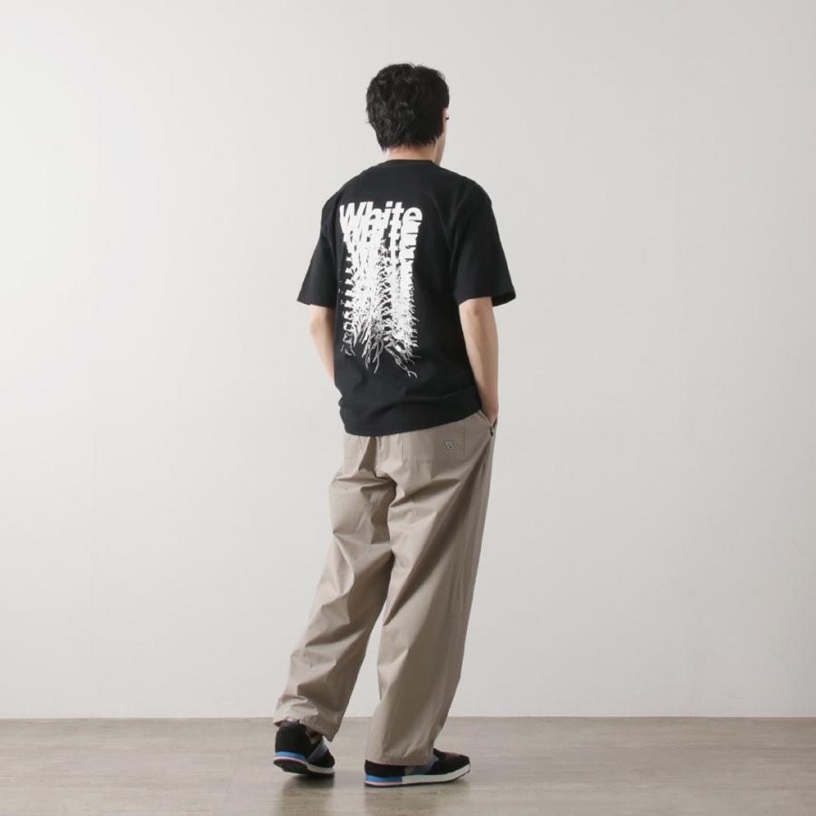 ホワイトマウンテニアリング ボーダー柄 長袖 Tシャツ 0 ネイビー×アイボリー WHITE MOUNTAINEERING ロンT レディース WHITE MOUNTAINEERING - ホワイトマウンテニアリング ボーダー柄 長袖