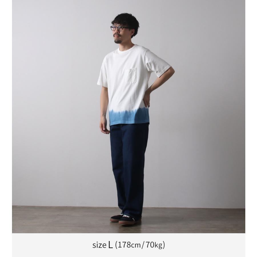 SEUVAS（ソウバス） インディゴ Tシャツ / メンズ 半袖 ポケット 水藍染め 日本製 INDIGO T-SHIRT DANZOME | SEUVAS | 05