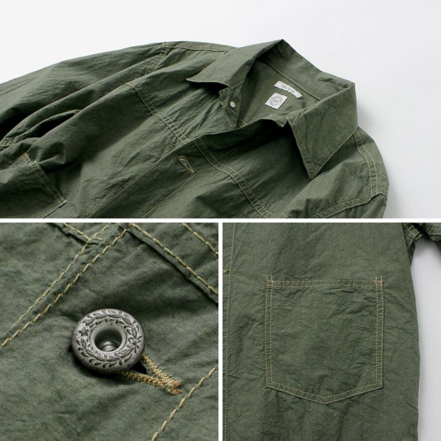 SEUVAS（ソウバス） トラッカージャケット / コットンリネン ライトアウター 羽織 メンズ TRUCKER JACKET | SEUVAS | 14