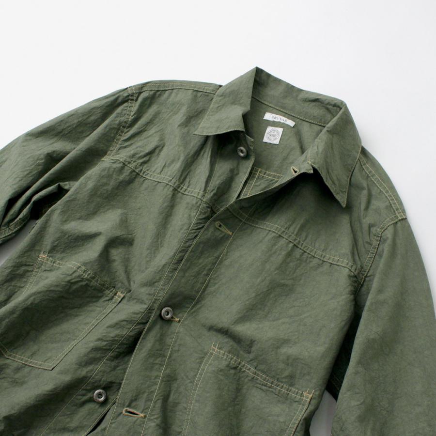 SEUVAS（ソウバス） トラッカージャケット / コットンリネン ライトアウター 羽織 メンズ TRUCKER JACKET | SEUVAS | 08