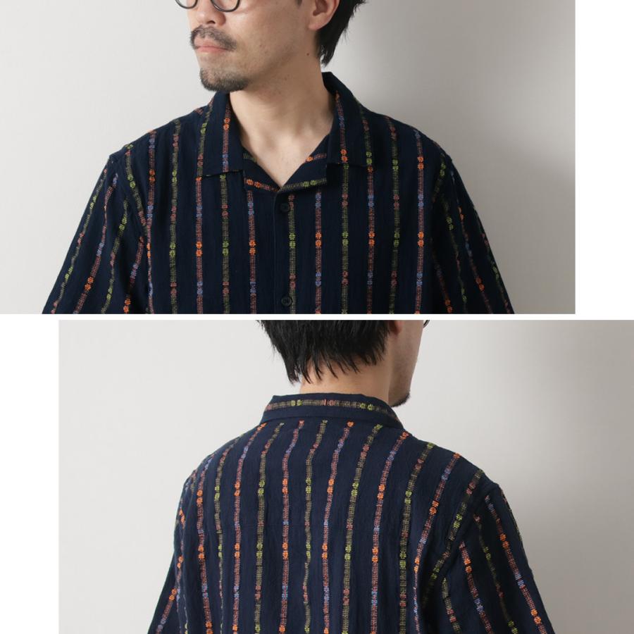 【BLACK】ロンドンストライプ ショートスリーブ カッタウェイカラーシャツ 21010143931_D_7.jpg
