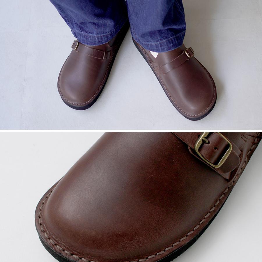 ブランド古着Organic Handloom スリッポン　ナチュラル　レザー Organic handloom ORGANIC HANDLOOM（オーガニックハンドルーム