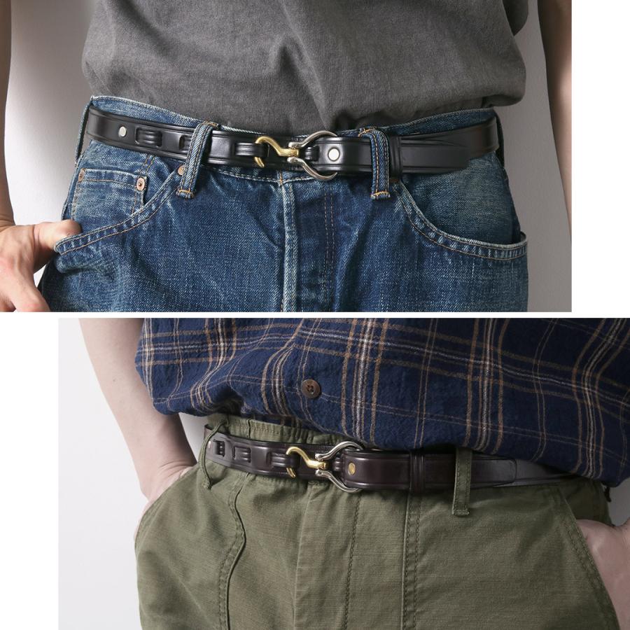 TORY LEATHER（トリーレザー） 2トーン ミニ フーフーピック ベルト / メンズ レザー 本革 牛革 細め カジュアル | TORY LEATHER | 05