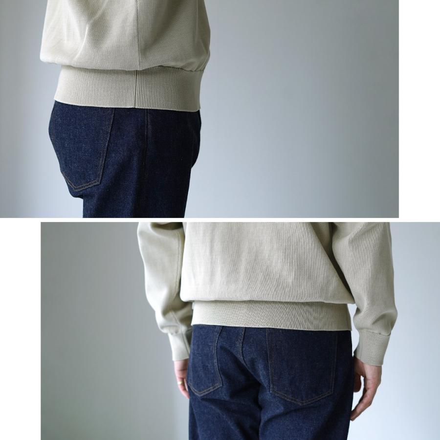 YONETOMI NEW BASIC（ヨネトミニューベーシック） リジッド シーアイランドコットン ニット プルオーバー 日本製 / メンズ | Yonetomi NEW BASIC | 13