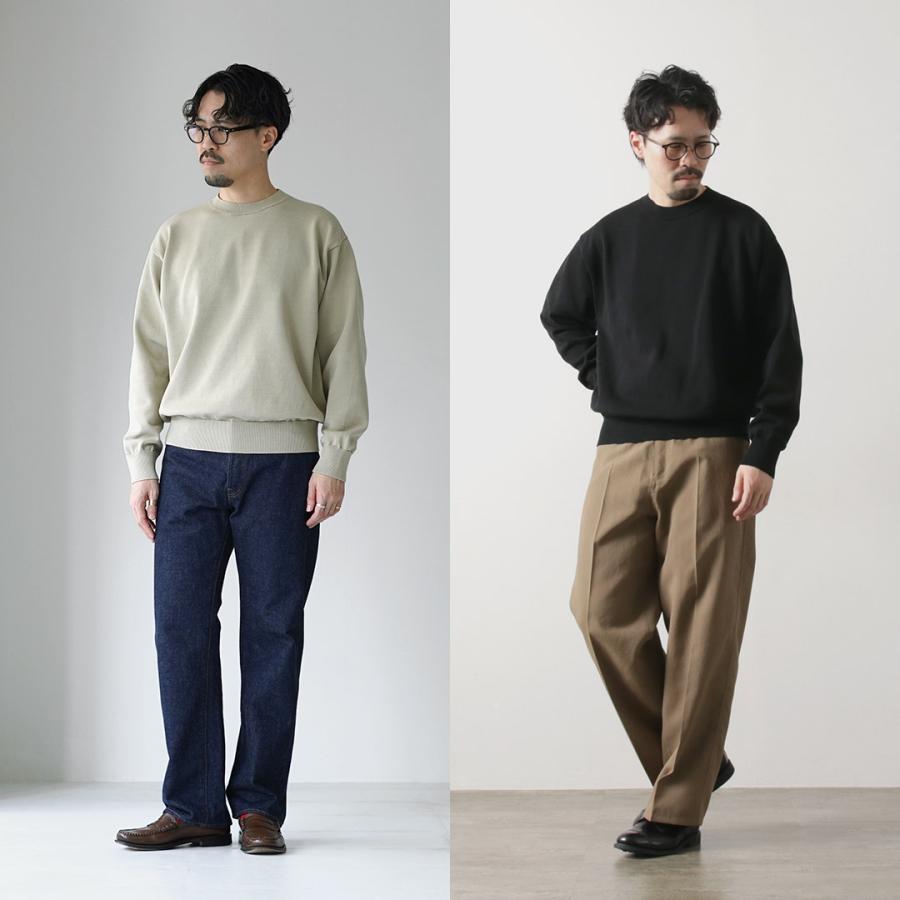 YONETOMI NEW BASIC（ヨネトミニューベーシック） リジッド シーアイランドコットン ニット プルオーバー 日本製 / メンズ | Yonetomi NEW BASIC | 15