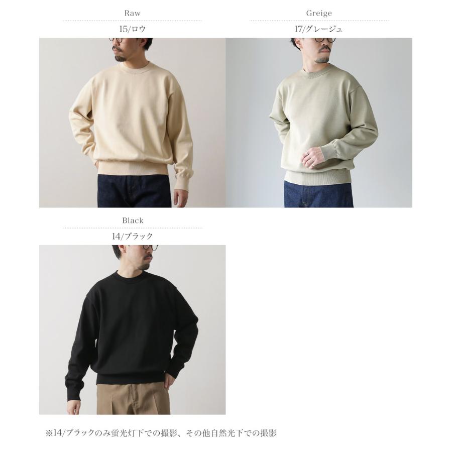 YONETOMI NEW BASIC（ヨネトミニューベーシック） リジッド シーアイランドコットン ニット プルオーバー 日本製 / メンズ | Yonetomi NEW BASIC | 04