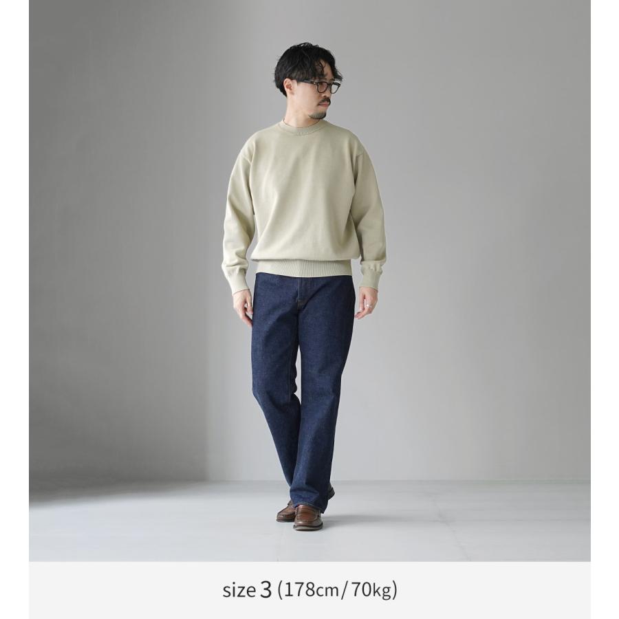 YONETOMI NEW BASIC（ヨネトミニューベーシック） リジッド シーアイランドコットン ニット プルオーバー 日本製 / メンズ | Yonetomi NEW BASIC | 06