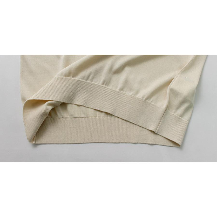 YONETOMI NEW BASIC（ヨネトミニューベーシック） カラー別注 シルクニット ポロシャツ / メンズ 半袖 ポロシャツ シルク100％ 日本製 | Yonetomi NEW BASIC | 18