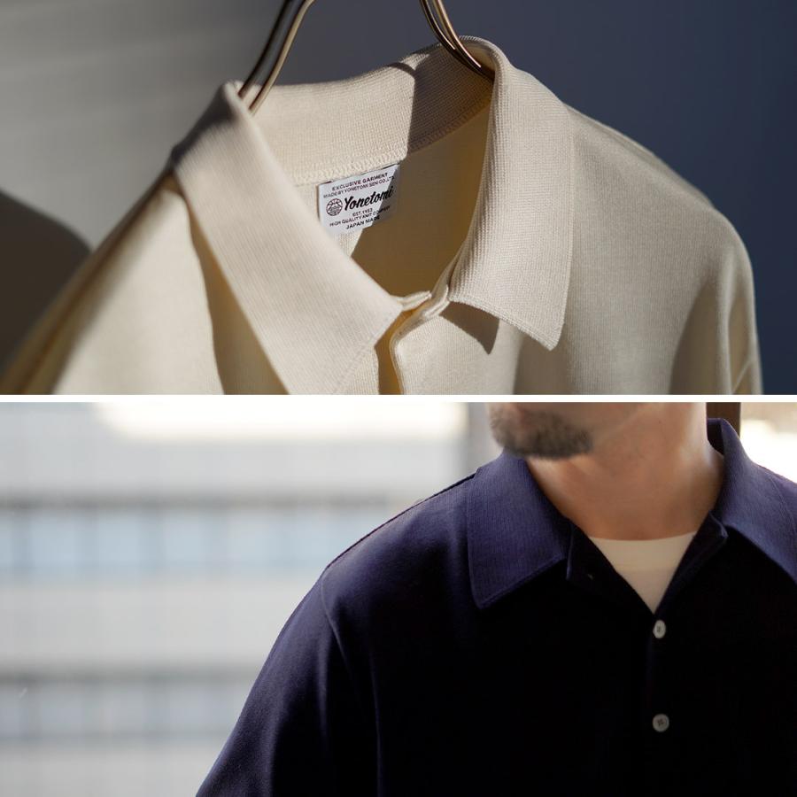 YONETOMI NEW BASIC（ヨネトミニューベーシック） カラー別注 シルクニット ポロシャツ / メンズ 半袖 ポロシャツ シルク100％ 日本製 | Yonetomi NEW BASIC | 09