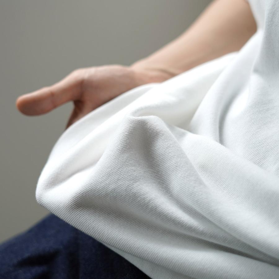 YONETOMI NEW BASIC（ヨネトミニューベーシック） リジッド シーアイランドコットン 横丸胴 ニットTシャツ / メンズ 半袖の画像