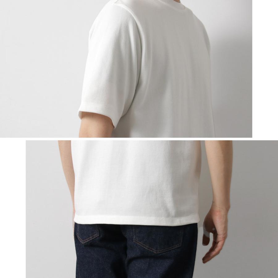 YONETOMI NEW BASIC（ヨネトミニューベーシック） リジッド シーアイランドコットン 横丸胴 ニットTシャツ / メンズ 半袖の画像