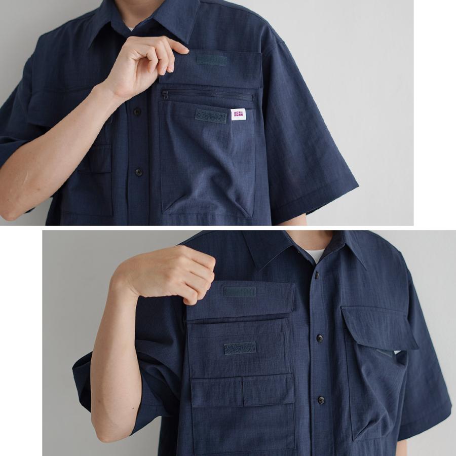 JUGEM（ジュゲム）ドライ カーゴシャツ / 半袖 吸汗 速乾 軽量 伸縮 ストレッチ メンズ RIRANCHA | JUGEM | 12