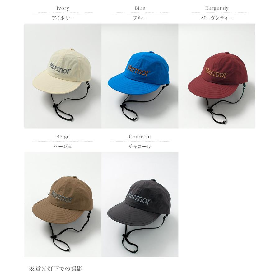 Marmot ロングビル キャップ ブラック 黒 Marmot（マーモット） キャップ 帽子 ロングビルキャップ Long Bill