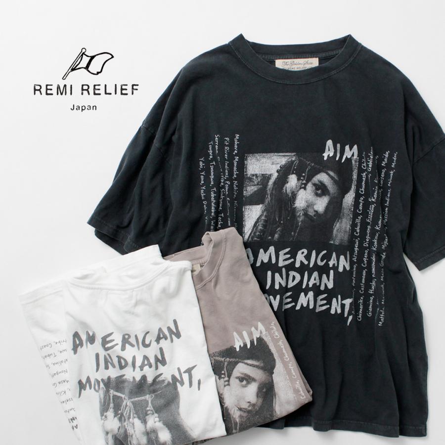 REMI RELIEF（レミレリーフ）HARD SP加工 20/-天竺 BIGサイズTシャツ (INDIAN) | REMI RELIEF