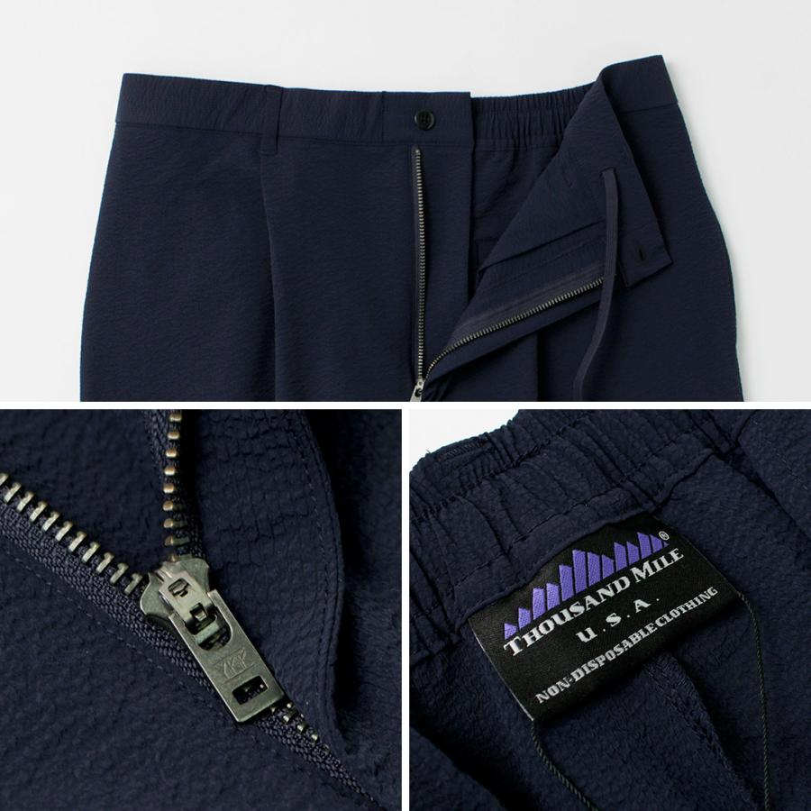 THOUSAND MILE（サウザンドマイル） イージー タック トラウザー シアサッカー / メンズ ボトムス イージーパンツ ウエストゴム | THOUSAND MILE | 16