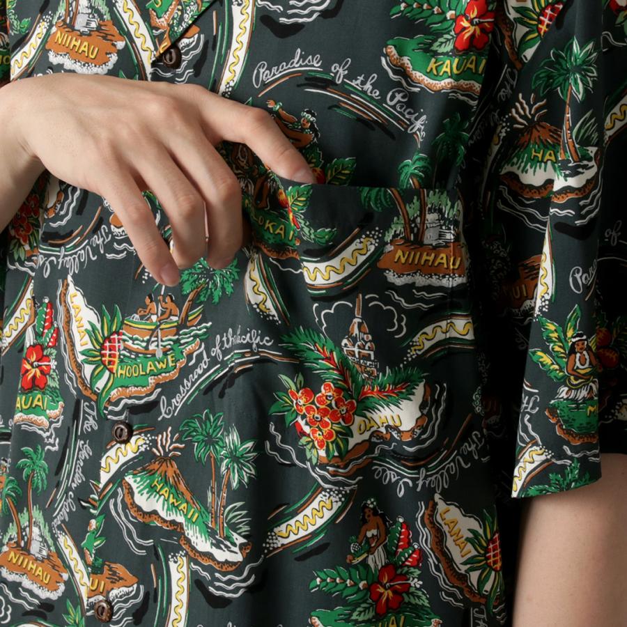 TWO PALMS（トゥーパームス） ハワイアンシャツ レーヨン フレンドリーアイル / メンズ アロハシャツ 開襟 | TWO PALMS | 10