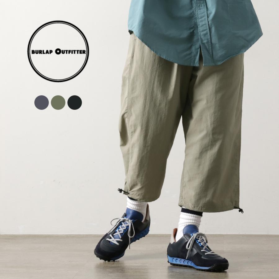 BURLAP OUTFITTER（バーラップ アウトフィッター） 7分丈 トラックパンツ / メンズ クロップド トラックパンツ ウエストゴム | BURLAP OUTFITTER